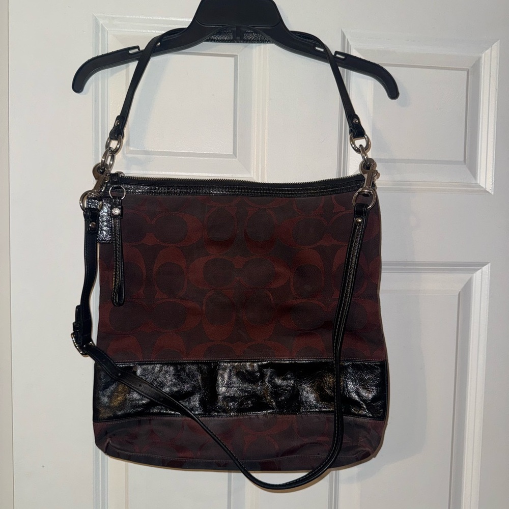 Coach Shoulder Hobo Maroon bag